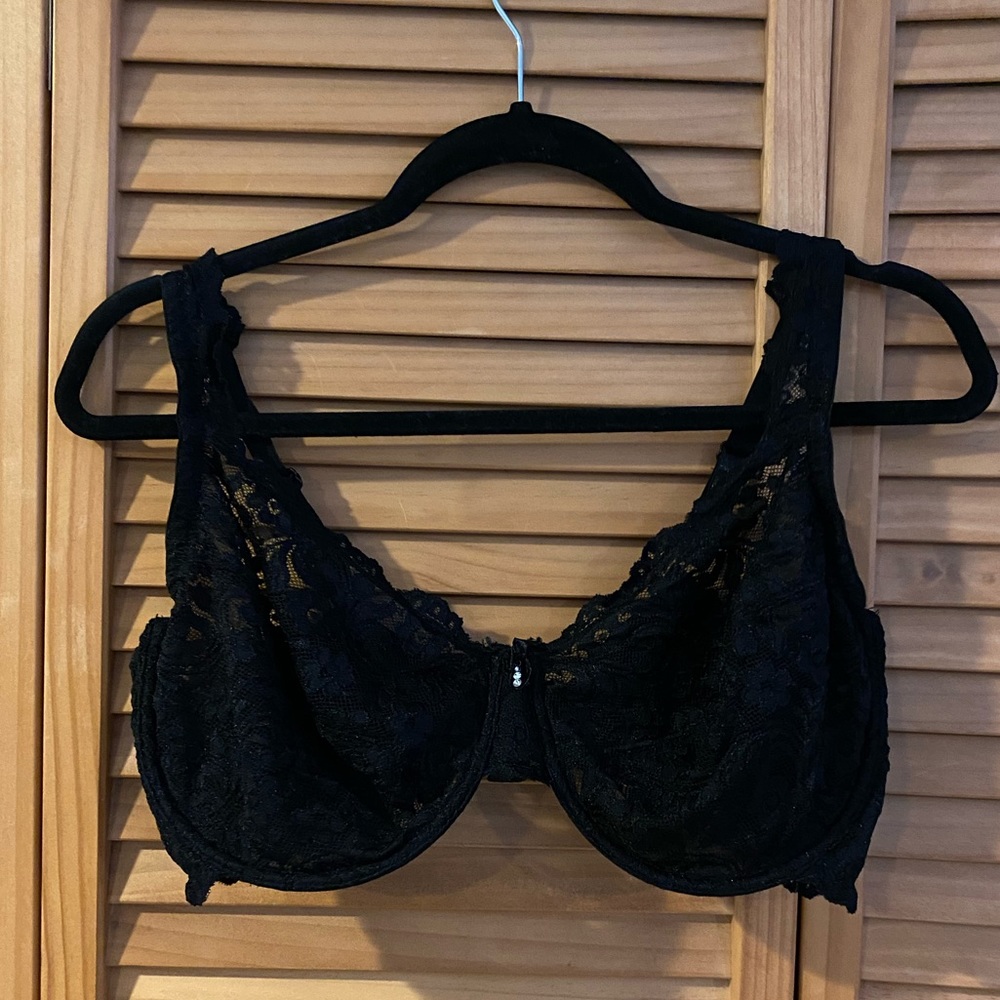 Black Lace Bra